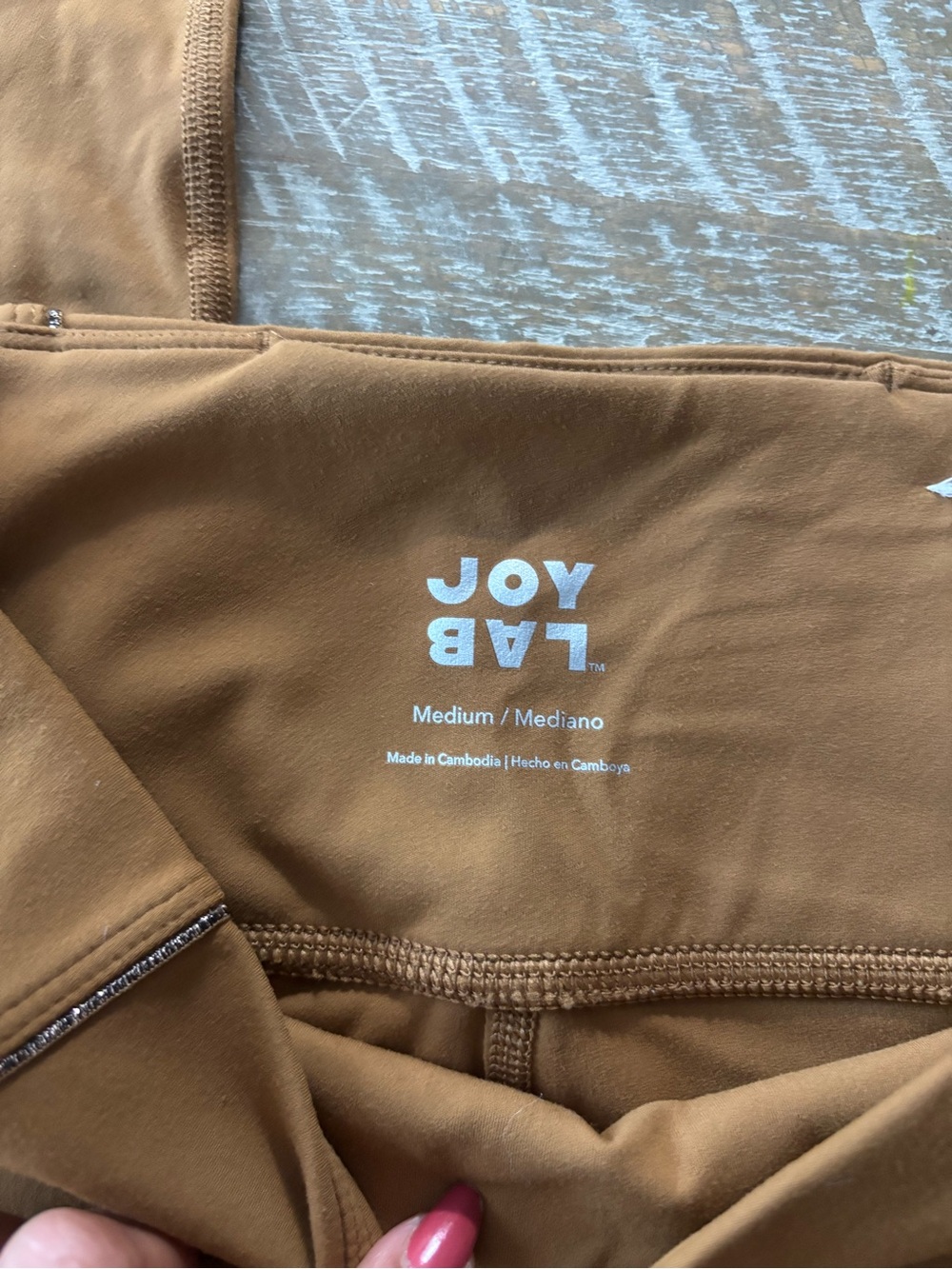 JoyLab Black High-Rise Active Leggings - Lot of 2 black & camel. Size M